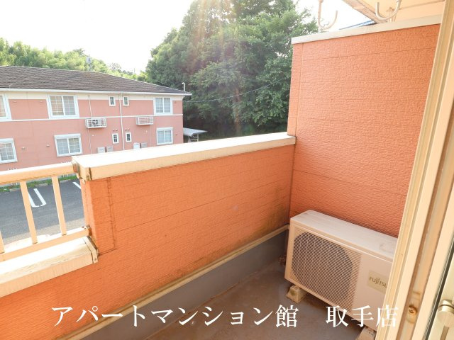 ヴィラブリーゼＡのバルコニー