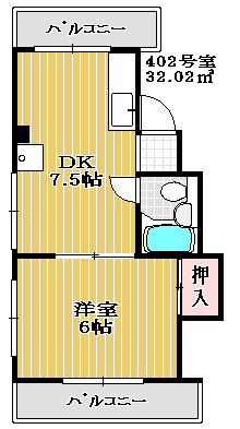 【間取り】 | ウインズ船橋 | 間取り
