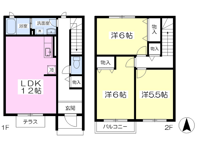 ガーデンプレイスA棟の間取り