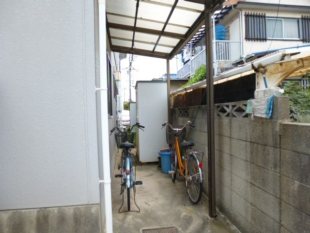 倉敷市中庄のアパートのその他共用部分|自転車置き場
