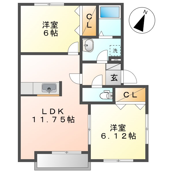 ＡＳ水江の間取り