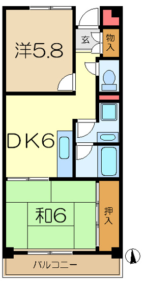 【間取り】 | ヨコオマンション