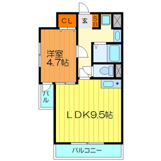 【間取り】 | Ｍ　ＰＬＡＺＡ　門真駅前