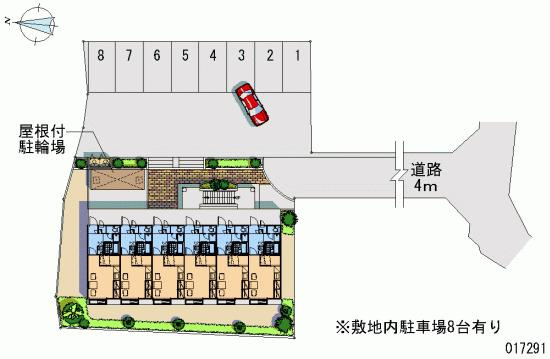 【区画図】 | ＯＹＵＭＩ　Ⅱ | 屋根付き駐輪場あります