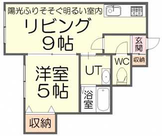 【間取り】 | ベラ・カーサ新発寒 | 使い勝手を重視した間取り