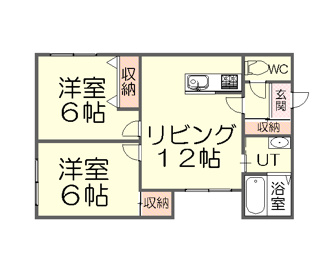 【間取り】 | ロゼリア発寒 | 使い勝手を重視した間取り
