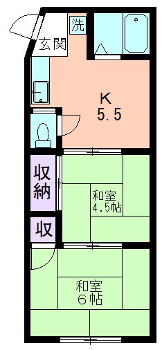 コーポさつきの間取り