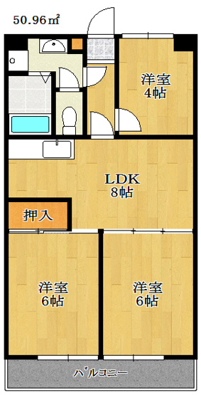 【間取り】 | パレ・ドール西船橋 | 間取り