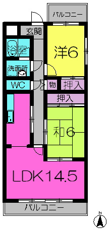【間取り】 | クラインガルテン帝塚山南