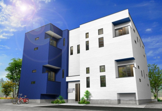 ＣＢ天神クレアの外観パース|ＣＢ天神クレア（1LDK+LOFT）　外観パース