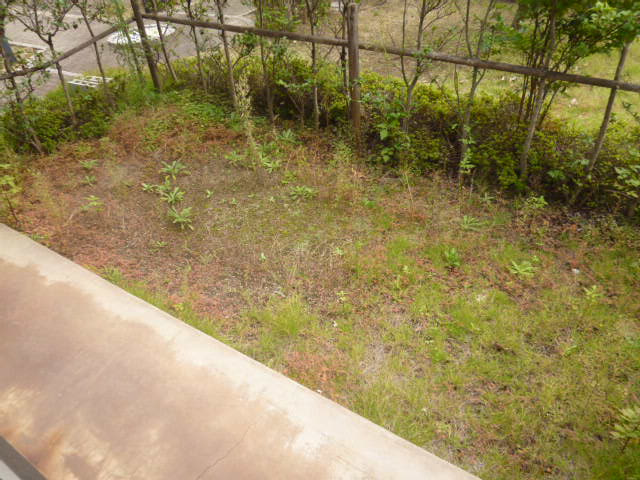 レイモンドサンヴィレッジＡのバルコニー|専用庭