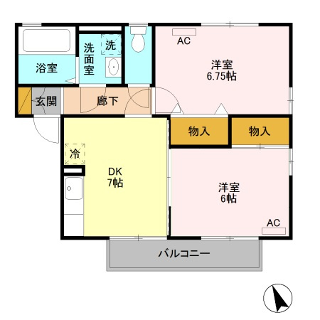 【間取り】 | グランパルク Ｃ
