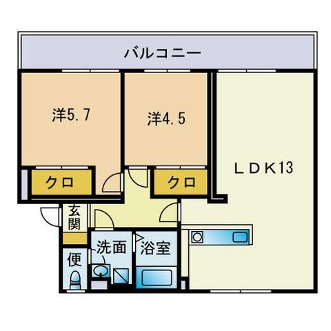第５土肥ビルの間取り|第５土肥ビル（1LDK）　間取り