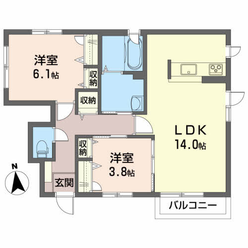 ブランシェ長橋台の間取り