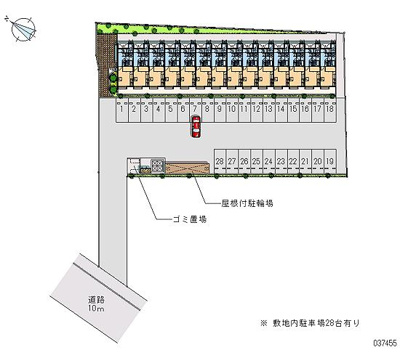 【駐車場】 | アルバトーレ | 屋根付き駐輪場あります