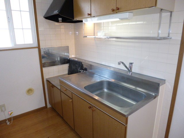 倉敷市茶屋町のアパートのキッチン