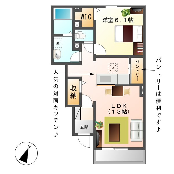 都窪郡早島町若宮のアパート