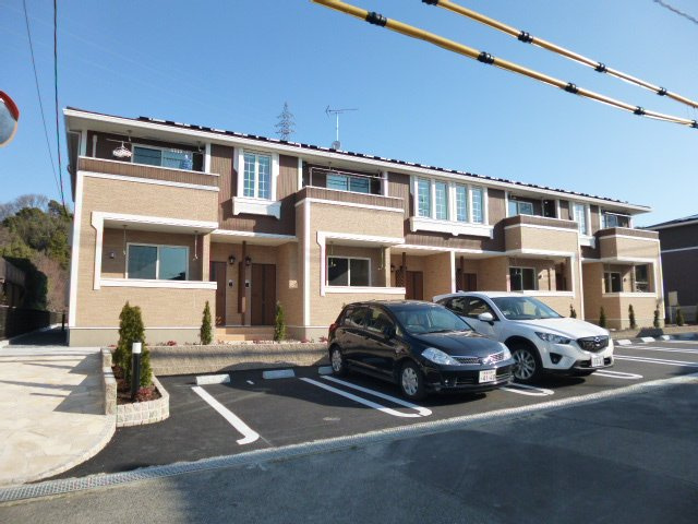 都窪郡早島町若宮のアパートの外観