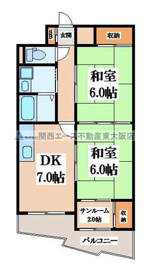 【間取り】 | サンプラザ新石切