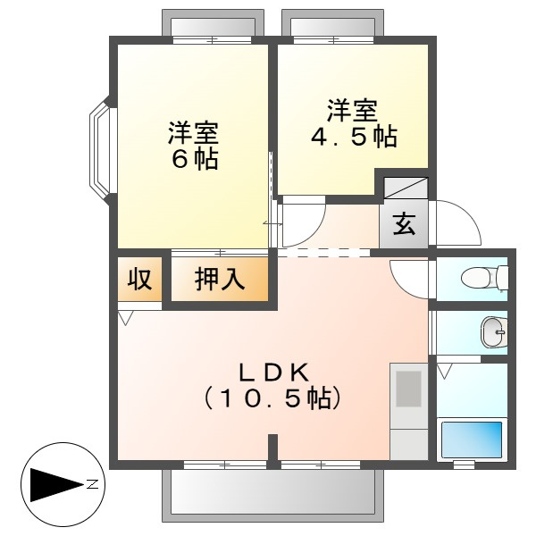 エポック広江Ｂの間取り