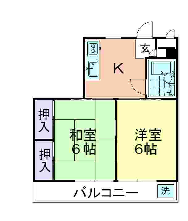 ハイツリベルテの間取り|振り分け