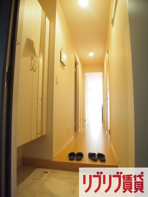 コーポスカイGの玄関