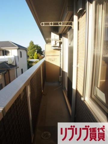 コーポスカイGのバルコニー