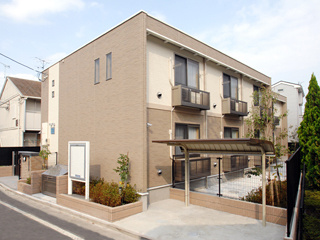 【外観】 | グリーンハイツ３号 | 屋根つき駐輪所付きです