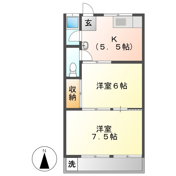 野田マンションＢの間取り