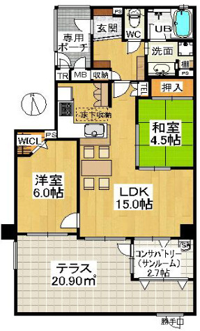 【間取り】 | クレアシティ鴻池新田