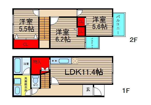ＤＩＡ住之江2の間取り