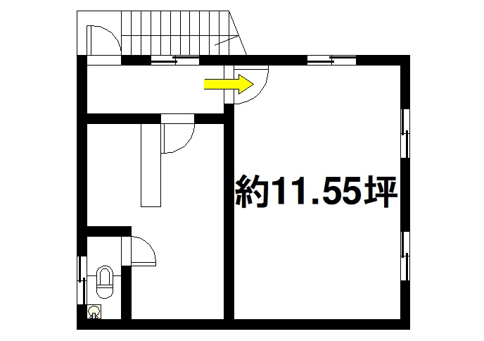 南京終町テナントの間取り