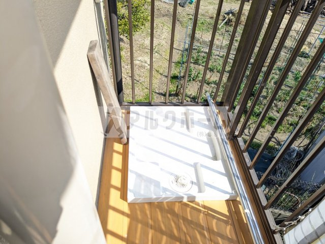 畑本ハイツの洗面所|畑本ハイツ（柏原市・河内国分）　洗濯機置場（＊写真は2階）