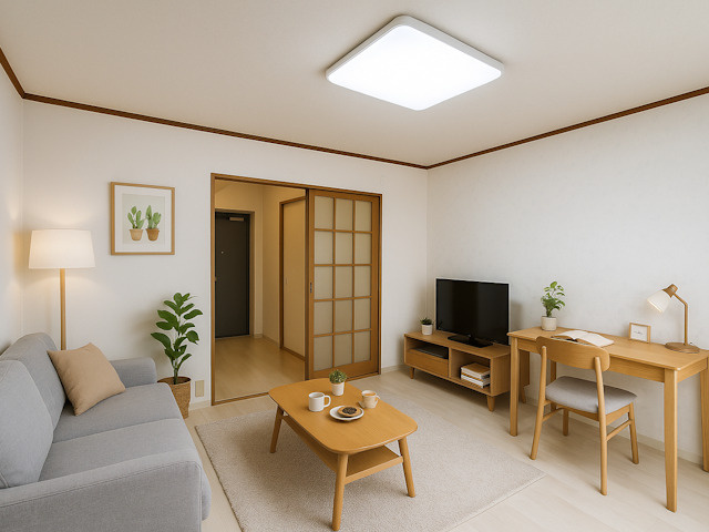 CASA天理の居間・リビング|CGで家具等を配置したもので家具等は含まれません