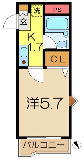 【間取り】 | コパーズアプト港南６パート２
