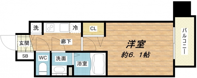 【間取り】 | プレサンス松屋町駅前