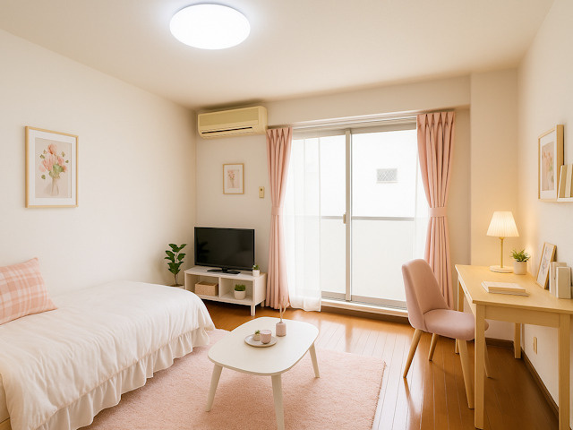 スタジオMの居間・リビング|CGで家具等を配置したもので家具等は含まれません