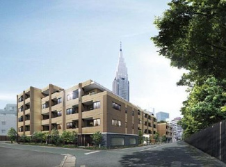 【外観パース】 | 【リビオ新宿御苑】新築賃貸マンション
