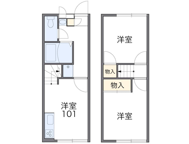 【間取り】 | ドリーム | メゾネットタイプのお部屋です