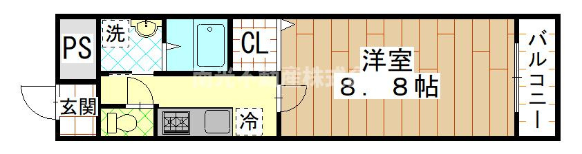 ヴィラ　ヴィオラの間取り