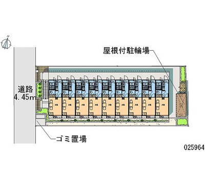 【区画図】 | フローラ | 屋根付き駐輪場あります
