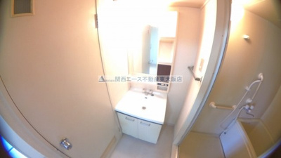 【洗面所】 | サンハイツ昭和町│瓢箪山駅徒歩４分！独立洗面台付の１ＬＤＫです！│