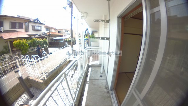 【バルコニー】 | サンハイツ昭和町│瓢箪山駅徒歩４分！独立洗面台付の１ＬＤＫです！│
