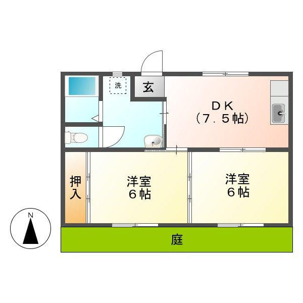 マンションみふねＮｏ１１の間取り
