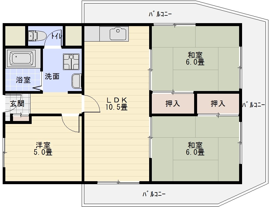 有宏ハイツの間取り|有宏ハイツ