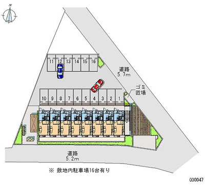 【区画図】 | ヴィルアルカディア  | 敷地内にゴミ置き場あります