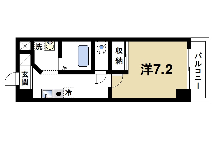 インペリアル奈良大宮の間取り|使い勝手のいい間取りです