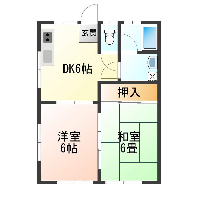 コーポからまつの間取り