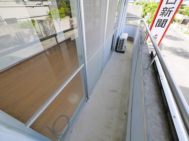 マンション　ヒライのバルコニー|落ち着いた時間を過ごせるバルコニーです
