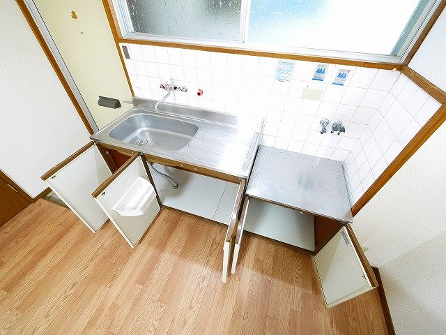 マンション　ヒライのキッチン|使い勝手のよいキッチンです